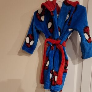 Blue and Red Spider-Man Kids Robe
